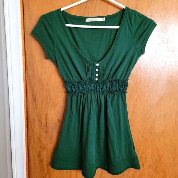 Fiorucci Tops - Fiorucci - Short sleeve shirt - Emerald green